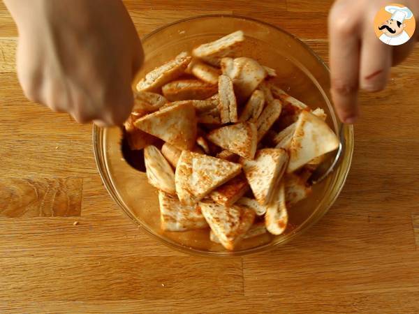 Stuzzichini di pita - ricetta veloce - Preparazione tappa 3