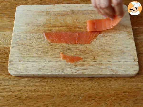 Involtini di zucchine e salmone affumicato - Preparazione tappa 2