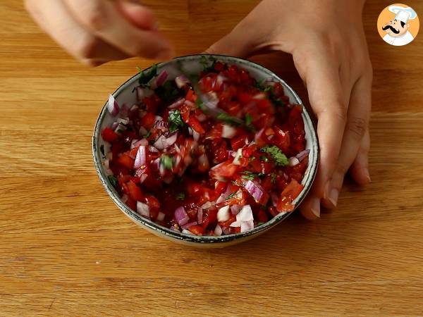Pico de gallo e Chips tortillas - Aperitivo Messicano - Preparazione tappa 2