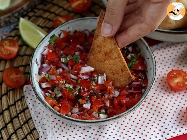 Pico de gallo e Chips tortillas - Aperitivo Messicano - Preparazione tappa 6