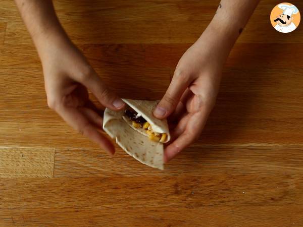 Piadine a fazzoletto in versione messicana - Preparazione tappa 4