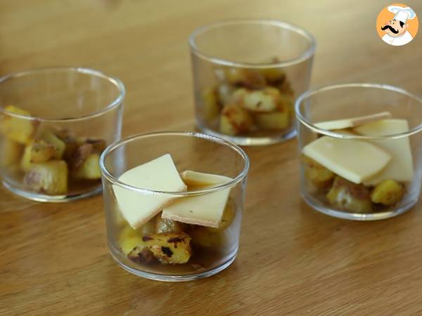 Bicchierini raclette: una semplice idea aperitivo - Preparazione tappa 3