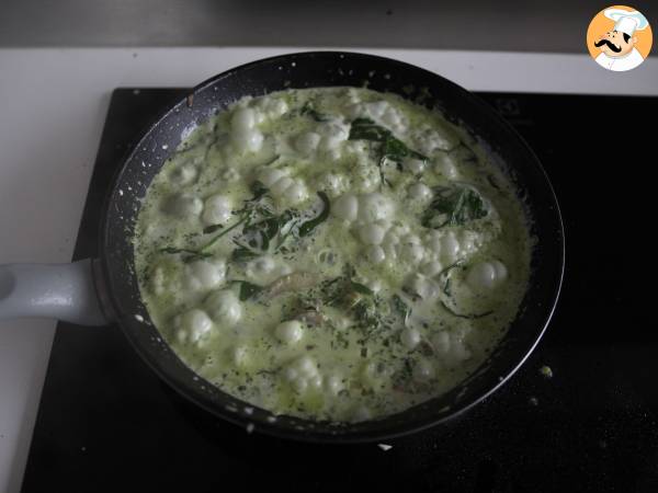 Pollo con crema di funghi e spinaci - Preparazione tappa 1