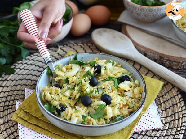 Bacalhau à Brás, una deliziosa ricetta portoghese per preparare il baccalà - Preparazione tappa 7