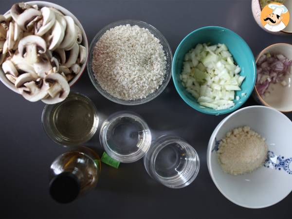 Risotto ai funghi champignon con Cookeo Moulinex - Preparazione tappa 1