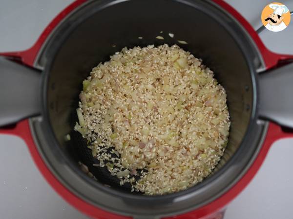 Risotto ai funghi champignon con Cookeo Moulinex - Preparazione tappa 3