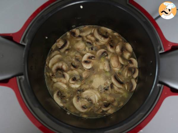 Risotto ai funghi champignon con Cookeo Moulinex - Preparazione tappa 5