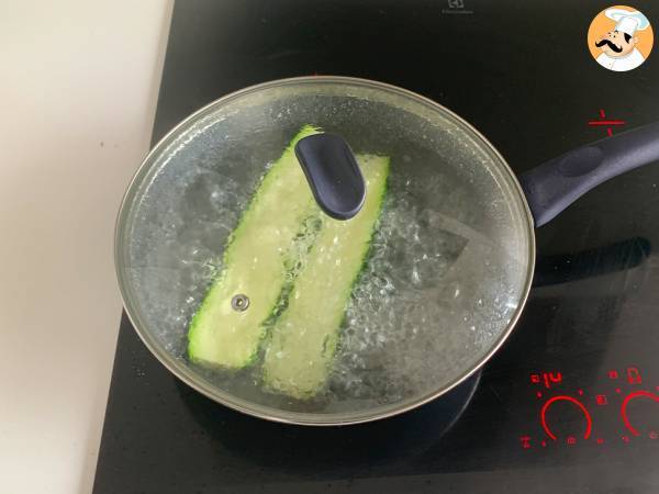 Zucchine ripiene con acciughe - Preparazione tappa 1
