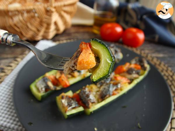 Zucchine ripiene con acciughe - Preparazione tappa 4
