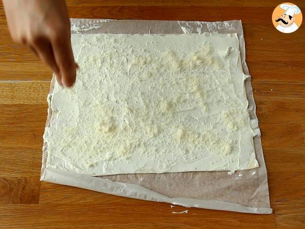 Treccine di sfoglia al formaggio - Preparazione tappa 1