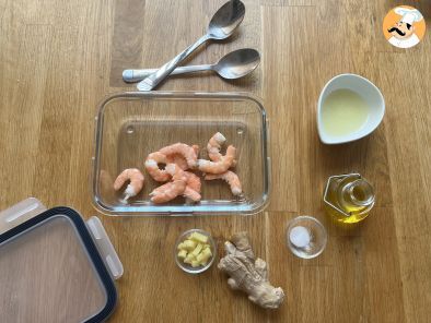 Insalata di riso con gamberetti, zucchine e zenzero - Preparazione tappa 2