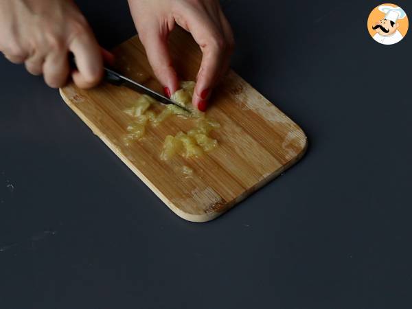 Rotolo di salmone con ricotta e pistacchi - Preparazione tappa 1