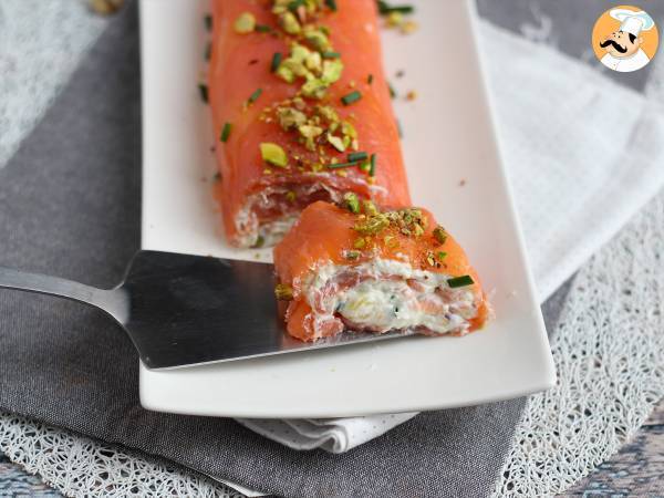 Rotolo di salmone con ricotta e pistacchi - Preparazione tappa 6