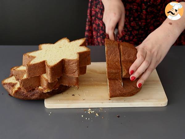 Pandoro farcito con crema al mascarpone e Nutella - Preparazione tappa 5