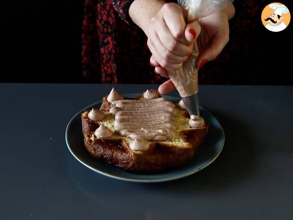 Pandoro farcito con crema al mascarpone e Nutella - Preparazione tappa 6