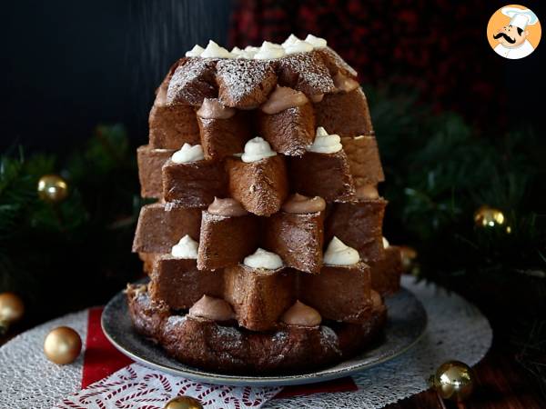 Pandoro farcito con crema al mascarpone e Nutella - Preparazione tappa 9