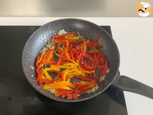 Pasta con peperoni e philadelphia - Preparazione tappa 2
