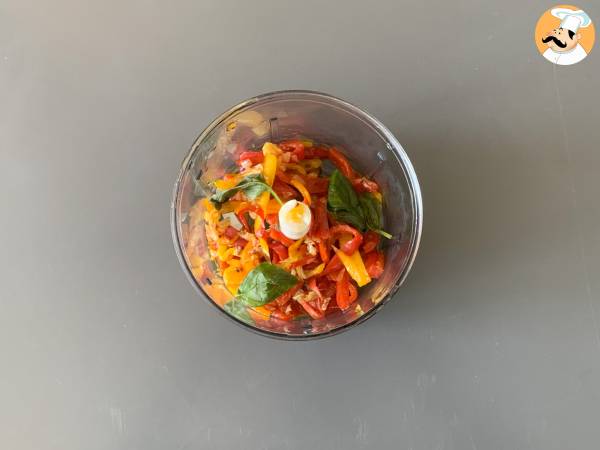 Pasta con peperoni e philadelphia - Preparazione tappa 4