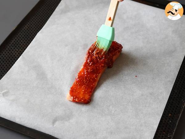 Salmone alla coreana con salsa gochujang, pronto in 10 minuti! - Preparazione tappa 3