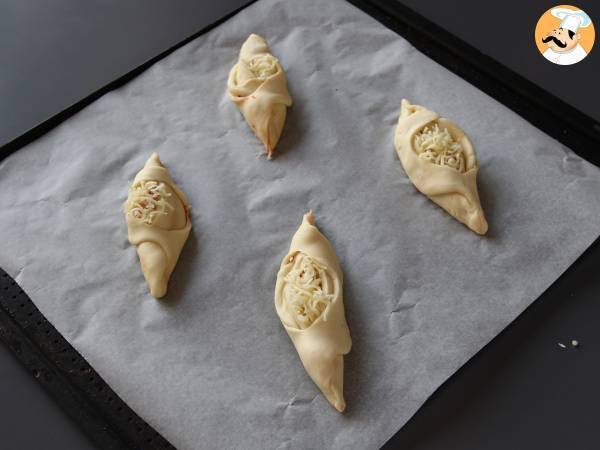 Rustici con prosciutto e formaggio - Preparazione tappa 6