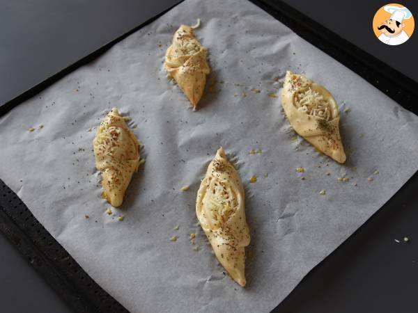 Rustici con prosciutto e formaggio - Preparazione tappa 7
