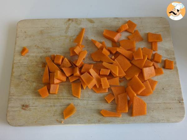Pasta con zucca e salsiccia - Preparazione tappa 3