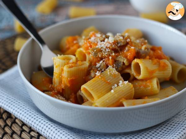 Pasta con zucca e salsiccia - Preparazione tappa 8