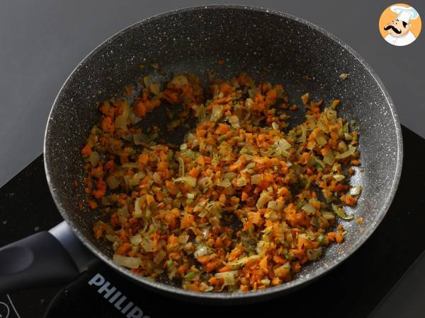 Lasagne vegetariane, la vera ricetta con proteine di soia - Preparazione tappa 2