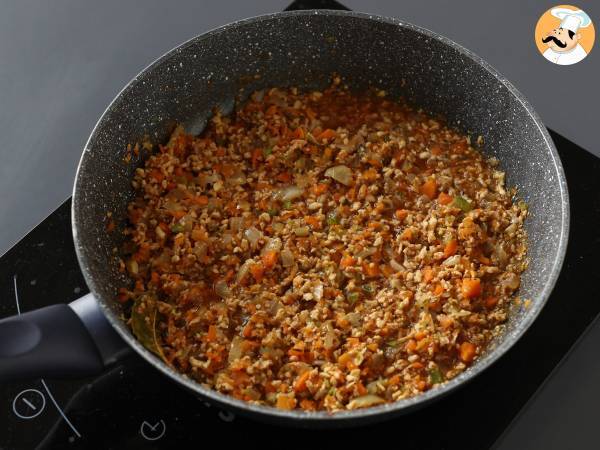 Lasagne vegetariane, la vera ricetta con proteine di soia - Preparazione tappa 3