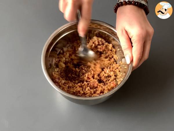 Noodles vegetariani con proteine di soia testurizzate - Preparazione tappa 1