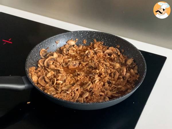 Noodles vegetariani con proteine di soia testurizzate - Preparazione tappa 2