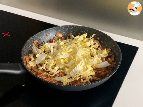 Noodles vegetariani con proteine di soia testurizzate - Preparazione tappa 3