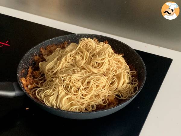 Noodles vegetariani con proteine di soia testurizzate - Preparazione tappa 4