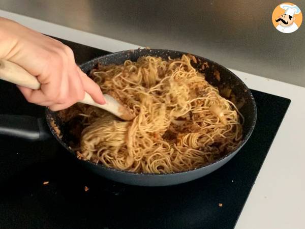 Noodles vegetariani con proteine di soia testurizzate - Preparazione tappa 5