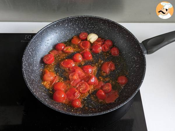 Pasta con le capesante, un elegante primo piatto di mare - Preparazione tappa 2