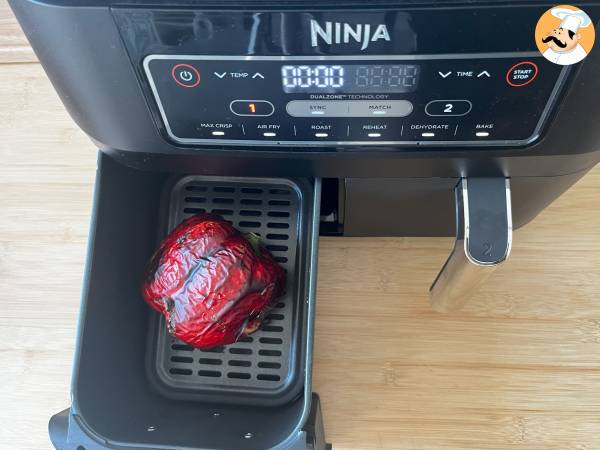 Insalata di peperoni arrostiti in friggitrice ad aria - Preparazione tappa 1