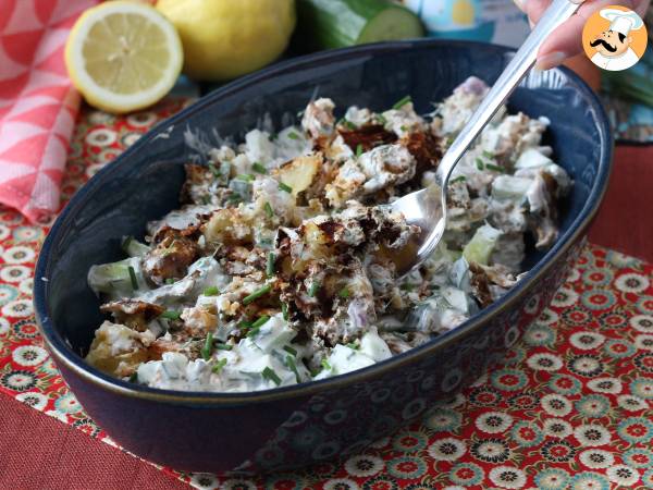 Insalata di cetrioli e patate croccanti - Preparazione tappa 7