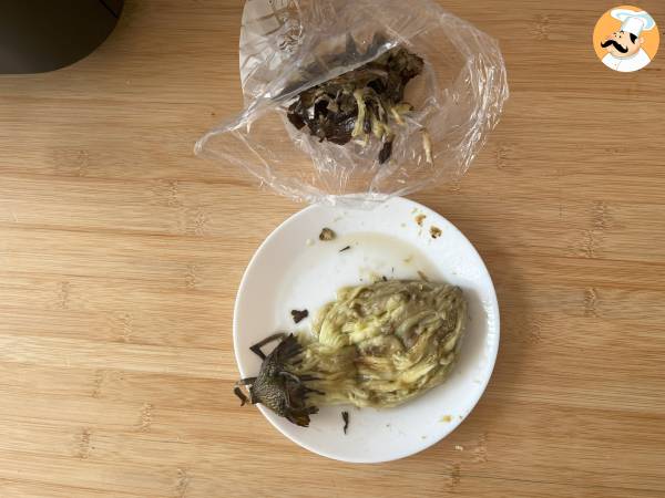 Come arrostire e sbucciare facilmente le melanzane con la friggitrice ad aria? - Preparazione tappa 5