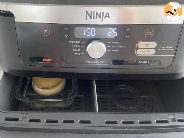 Crème brulée con la friggitrice ad aria - Preparazione tappa 6