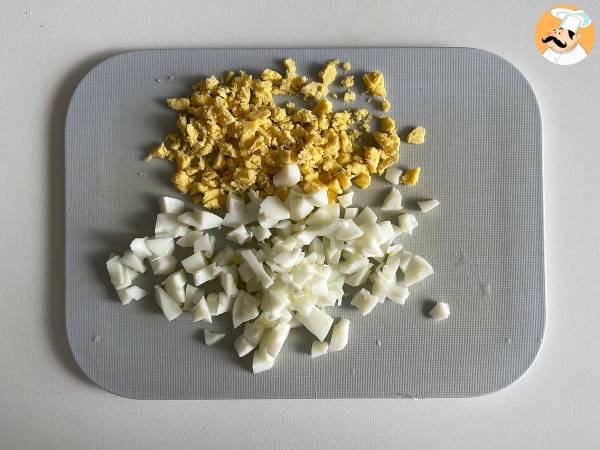 Insalata russa con tonno e maionese fatta in casa - Preparazione tappa 6