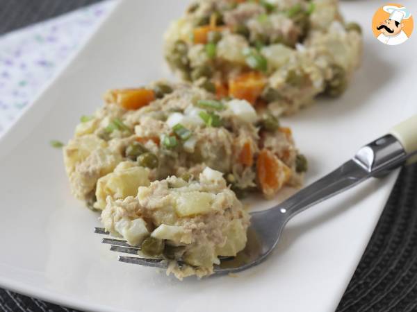 Insalata russa con tonno e maionese fatta in casa - Preparazione tappa 9