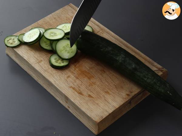 Crostata salata con ricotta, cetrioli e salmone affumicato - Preparazione tappa 5