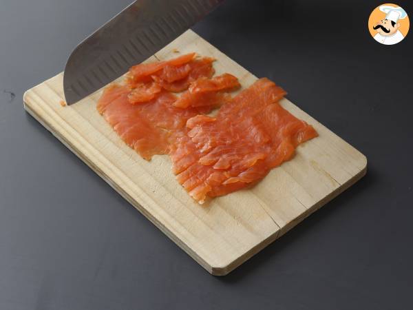 Crostata salata con ricotta, cetrioli e salmone affumicato - Preparazione tappa 6