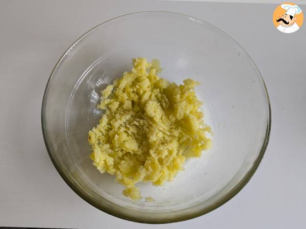 Burger di zucchine e patate in friggitrice ad aria - Preparazione tappa 3