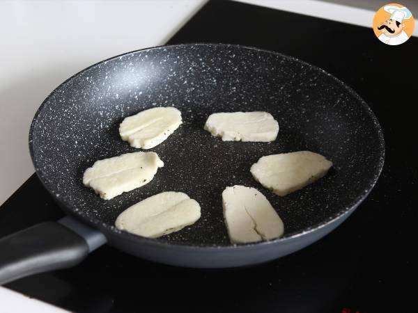 Halloumi piastrato con miele e rosmarino - Preparazione tappa 3