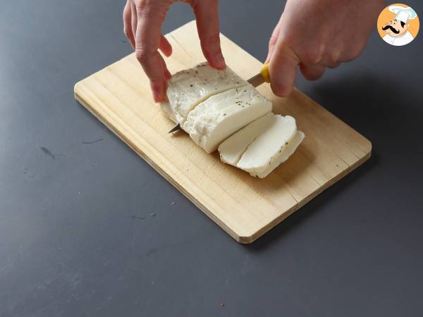 Halloumi in friggitrice ad aria - Preparazione tappa 1