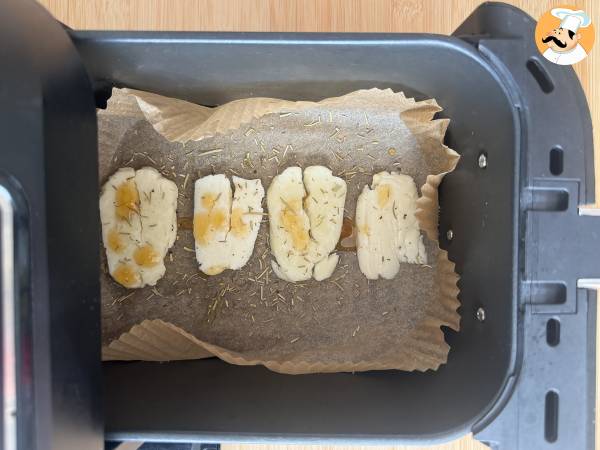 Halloumi in friggitrice ad aria - Preparazione tappa 3