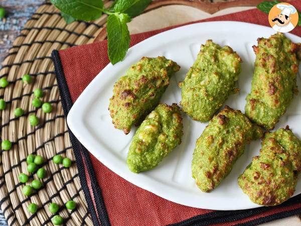 Polpette di piselli e feta in friggitrice ad aria: sfiziose e velocissime da preparare! - Preparazione tappa 8