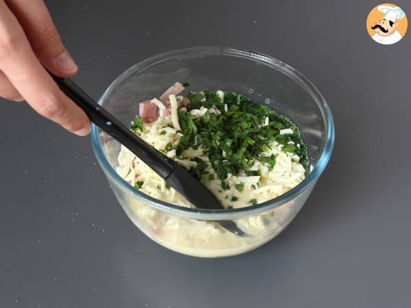 Cosa fare con le tortillas? Un ottimo gratin di Prosciutto, spinaci e mozzarella - Preparazione tappa 2