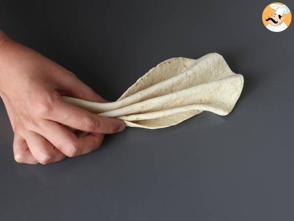 Cosa fare con le tortillas? Un ottimo gratin di Prosciutto, spinaci e mozzarella - Preparazione tappa 3